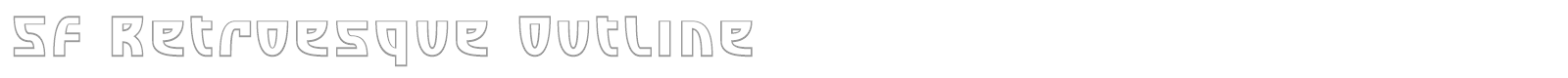 SF Retroesque font preview